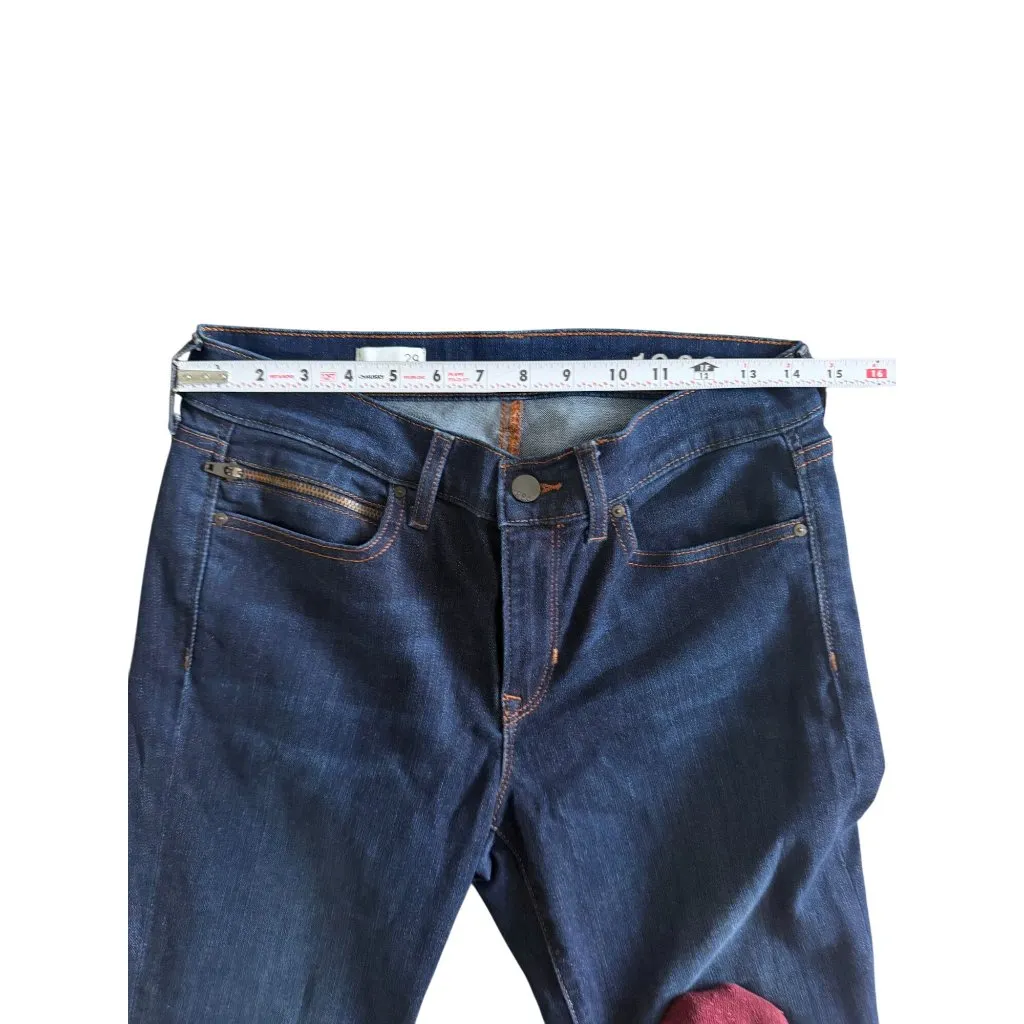 GAP 1969 Dark Wash Back Zip Legging Jeans Size 29 - Image 6