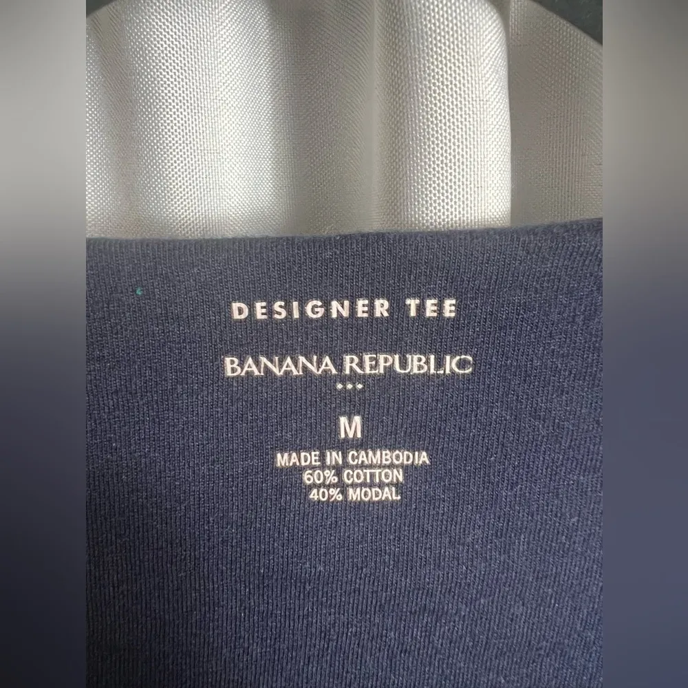 Banana Republic Blue Side Bow Tank Top Business Casual Size M - Image 2