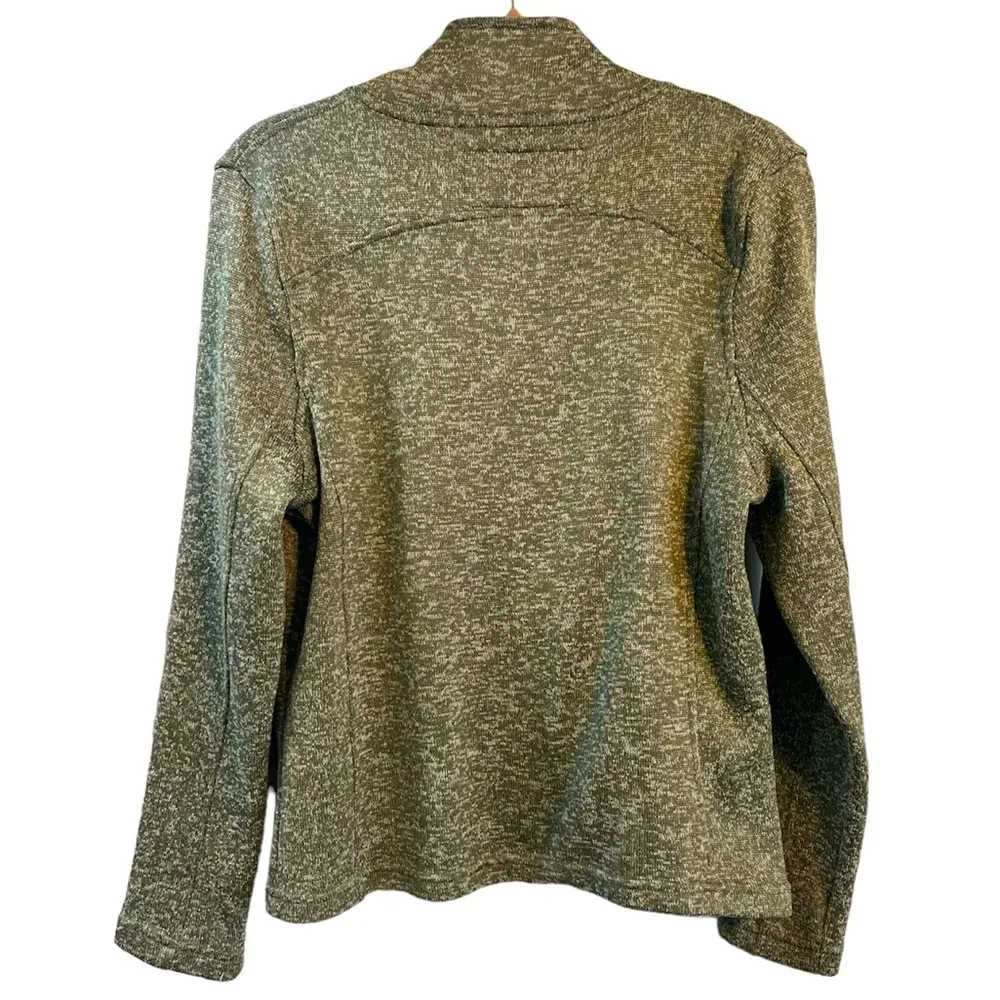 Trail Crest Full Zip Jacket Medium Outdoors Sporty Athletic Green - Image 3