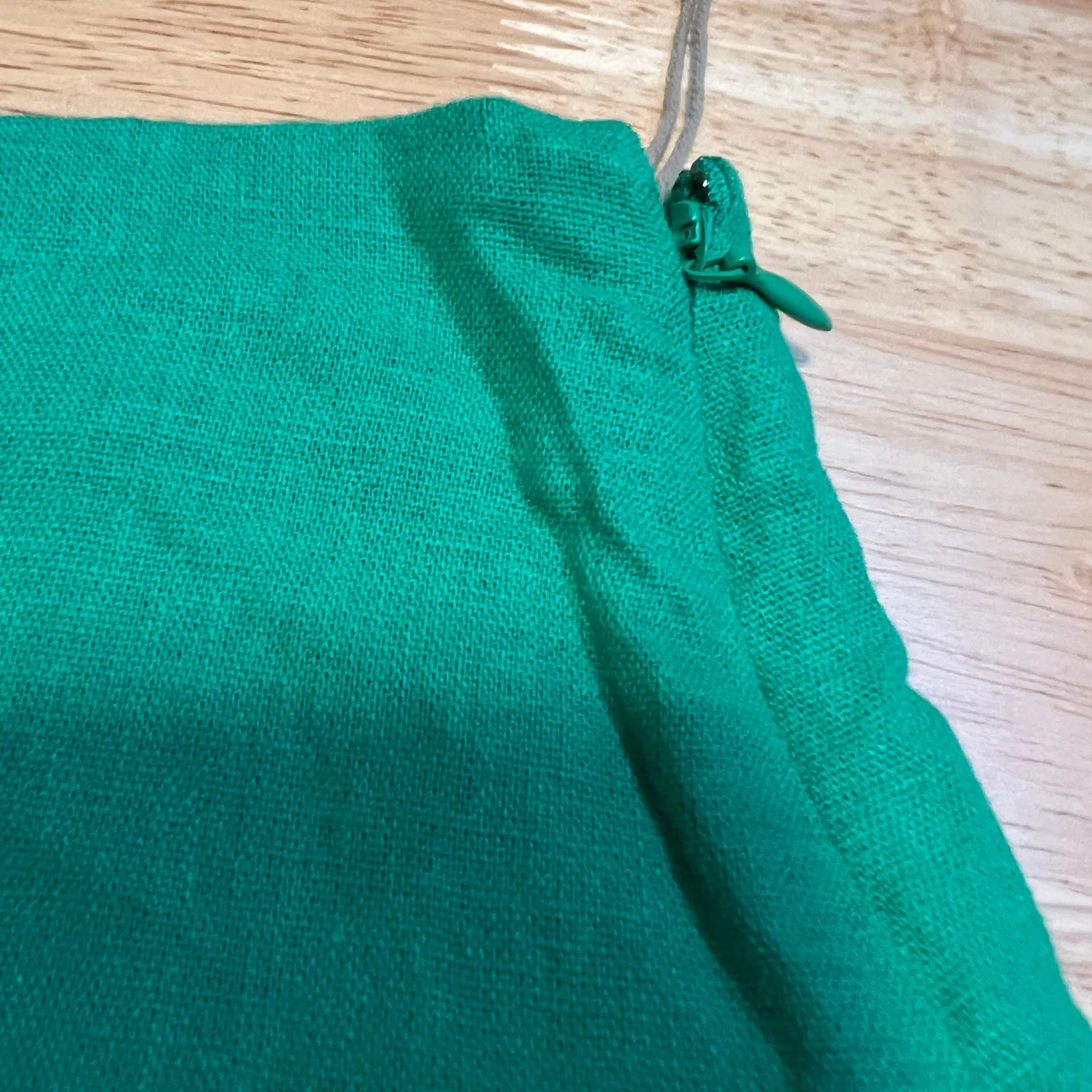 A New Day Women's Green Linen Side Zip Mini Skirt - Size XL - NWT - Image 5
