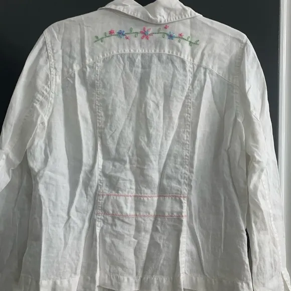 Linen jacket White Size M - Image 2