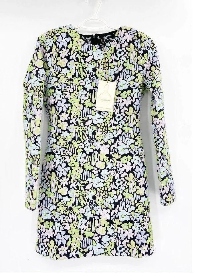 Stine Goya Lecce Abstract Jacquard Long Sleeve Mini Dress Size XS NWT - Image 53