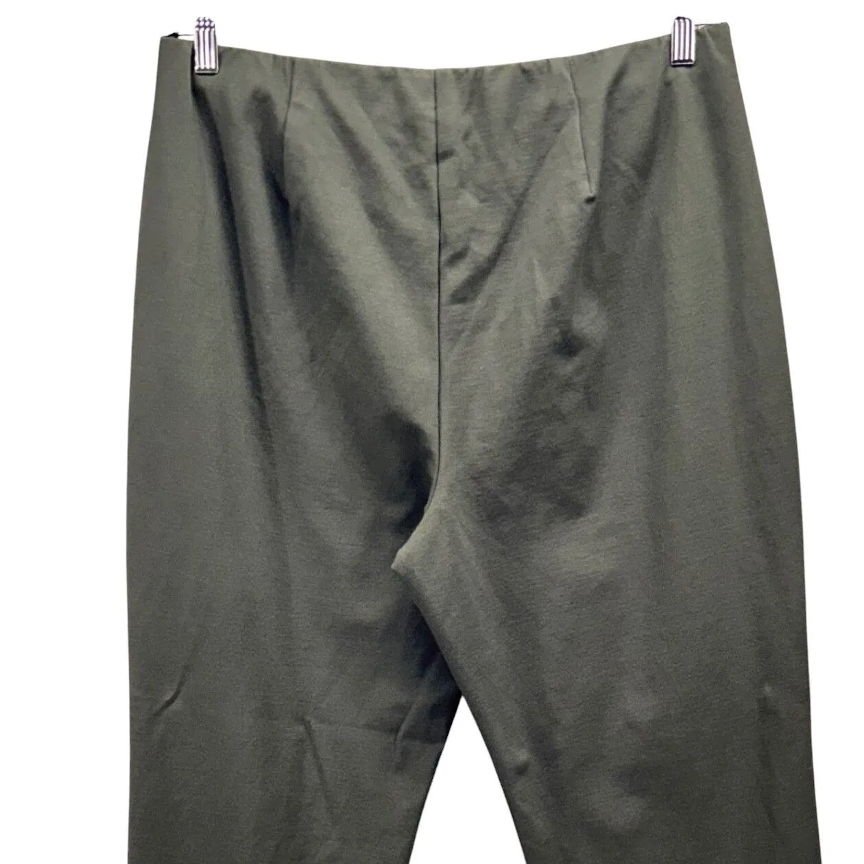 J Jill Womens Pants Size Large Ponte Slim Leg Career Office Work Comfy Stretch Green - Image 4