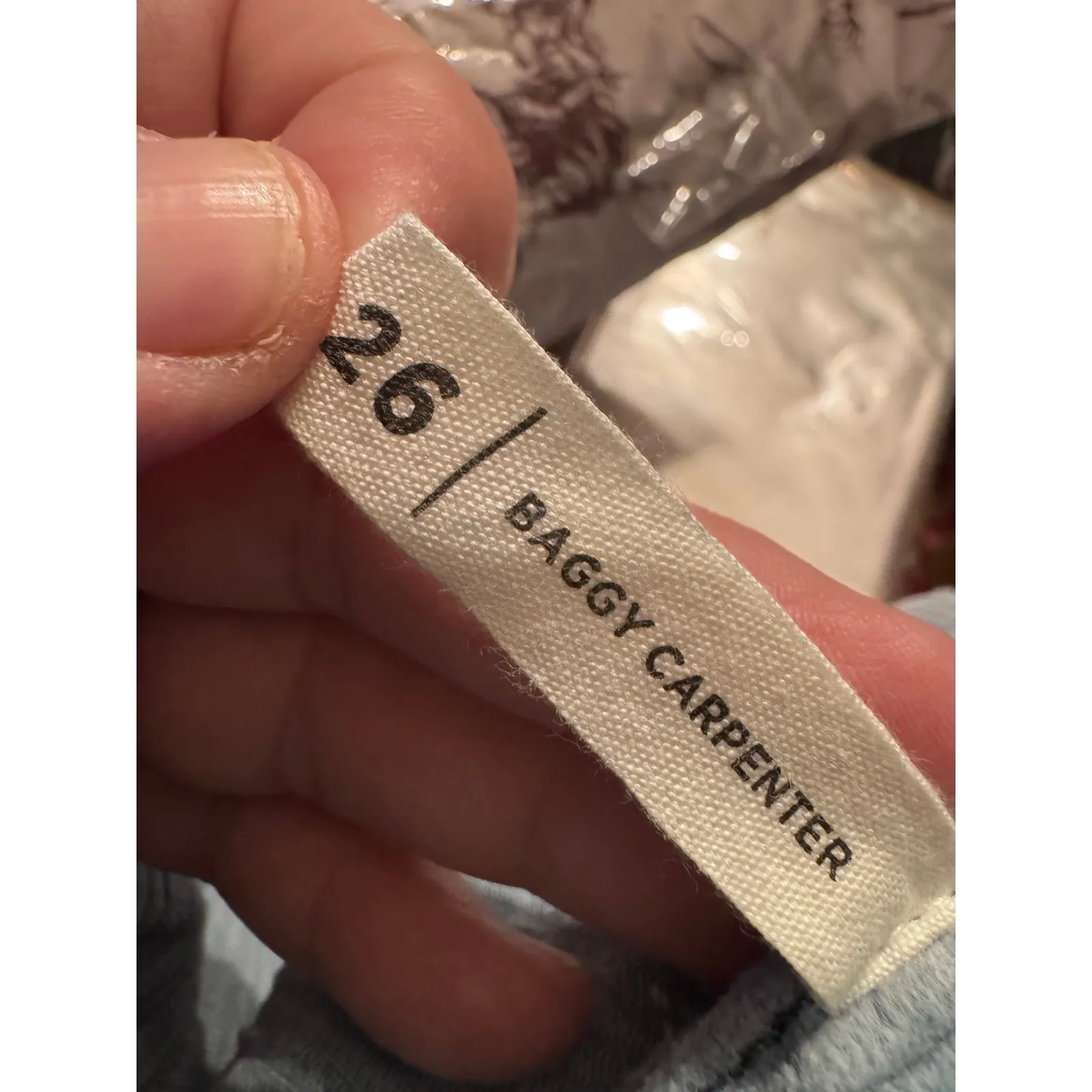 PacSun Baggy Carpenter Corduroy Pants Light Blue Size 26 Daisy Patch - Image 6