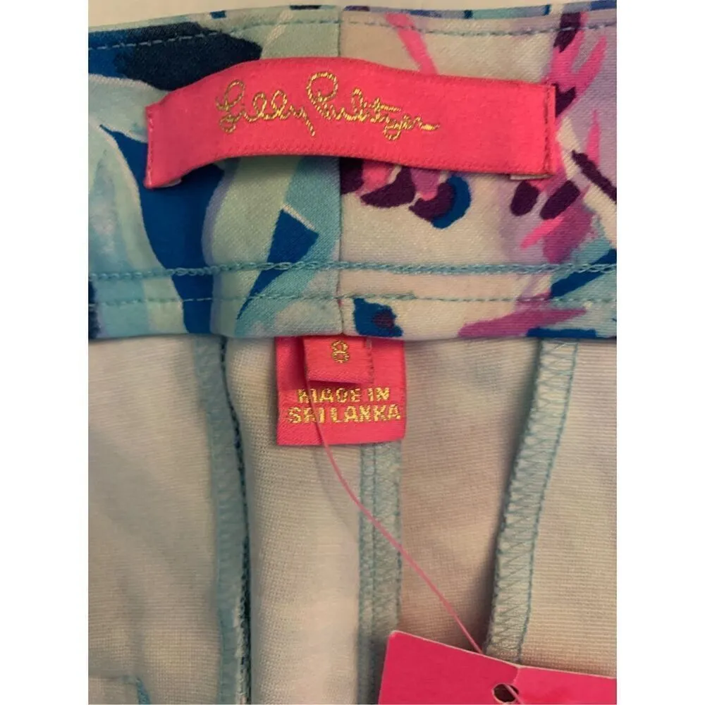 Lilly Pulitzer Kelly Knit Skinny Ankle Pants Mr Peacock B Tweethearts size 8 NEW - Image 3