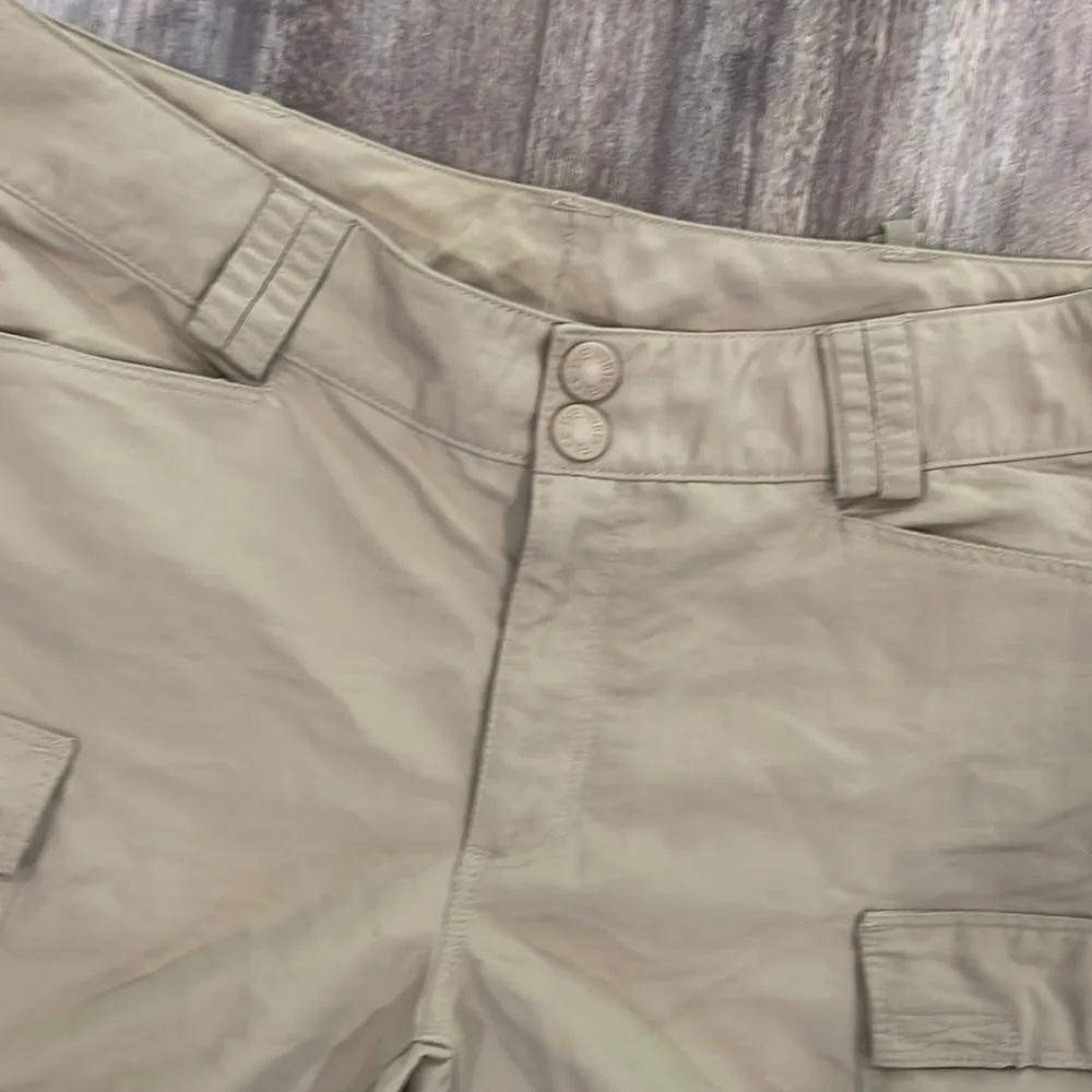The North Face Womens Beige Tan Flat Front Convertible Cargo Pants Size 8 - Image 4