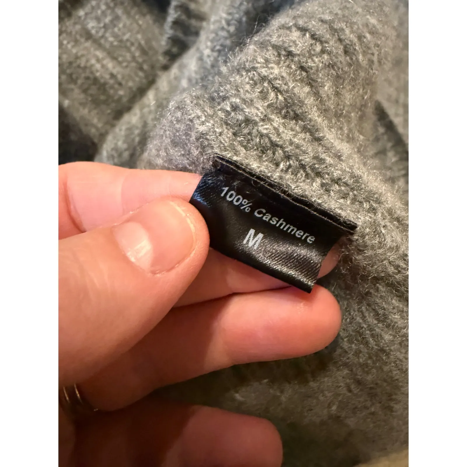 Jenni Kayne Cashmere Sweater Size Medium Gray 100% Women's Long Sleeve Luxe Cozy - Image 6