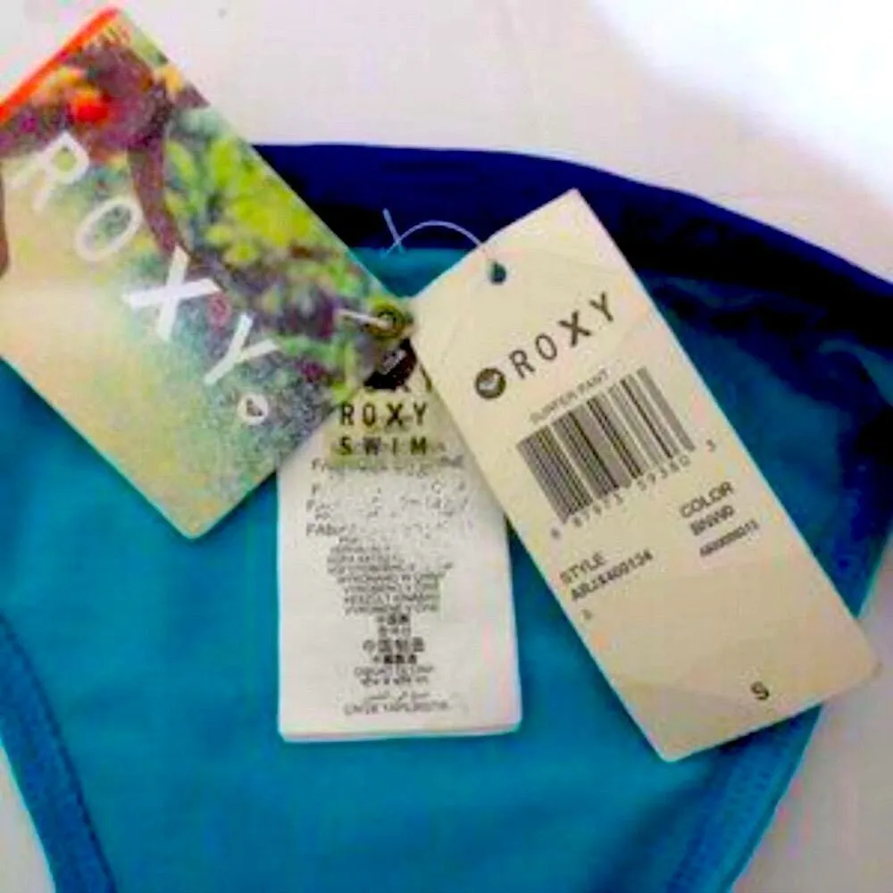 NWT Roxy Color Block Cheeky Bikini Bottoms Size Small - Image 3