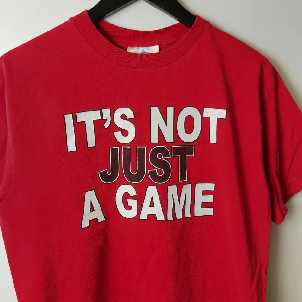 Vintage Y2K Ohio State Buckeyes Football T Shirt Red Medium M University Solid - Image 16