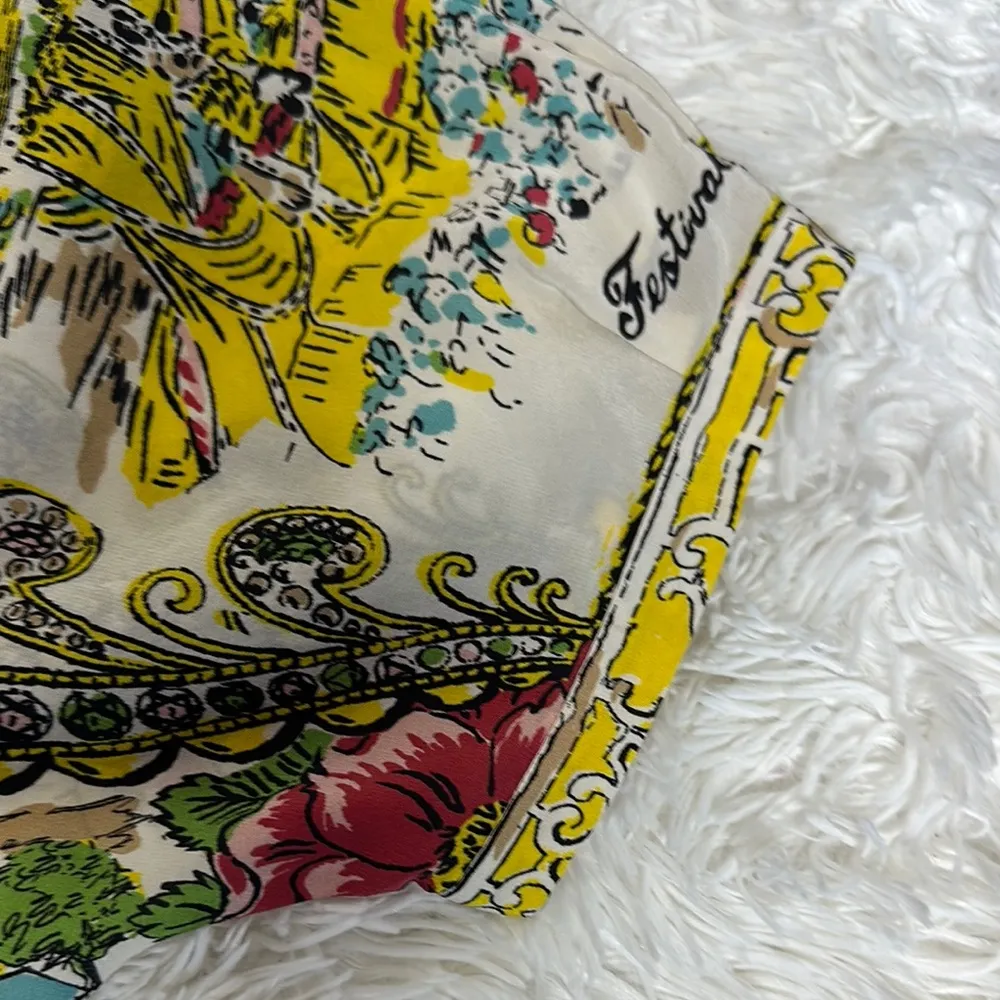 Anthropologie Collette Dinnigan Collection 100% Silk Floral Paisley Midi Dress - Image 15