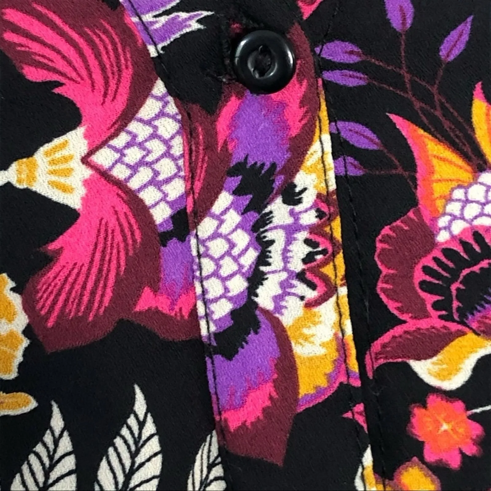 H&M Divided Y2K Floral Mini Dress Bell Sleeves Drop Waist Size 4 - Image 13