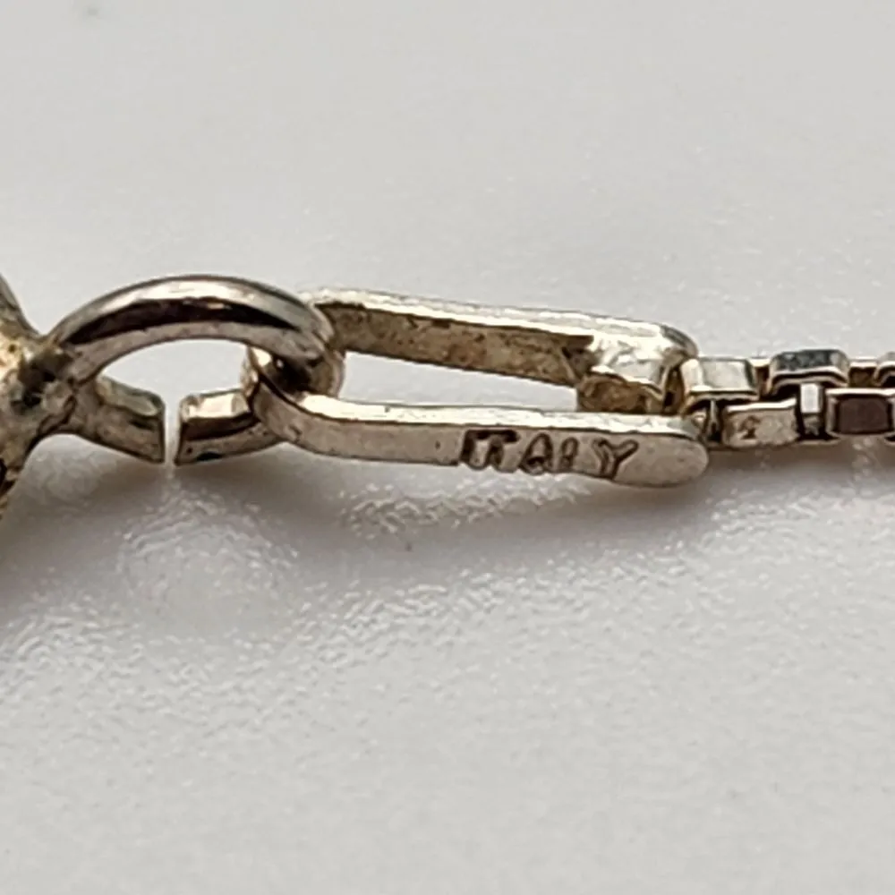 Sterling Silver Necklace & Sterling Silver & Gold Plated Flip Flop Pendant - Image 6