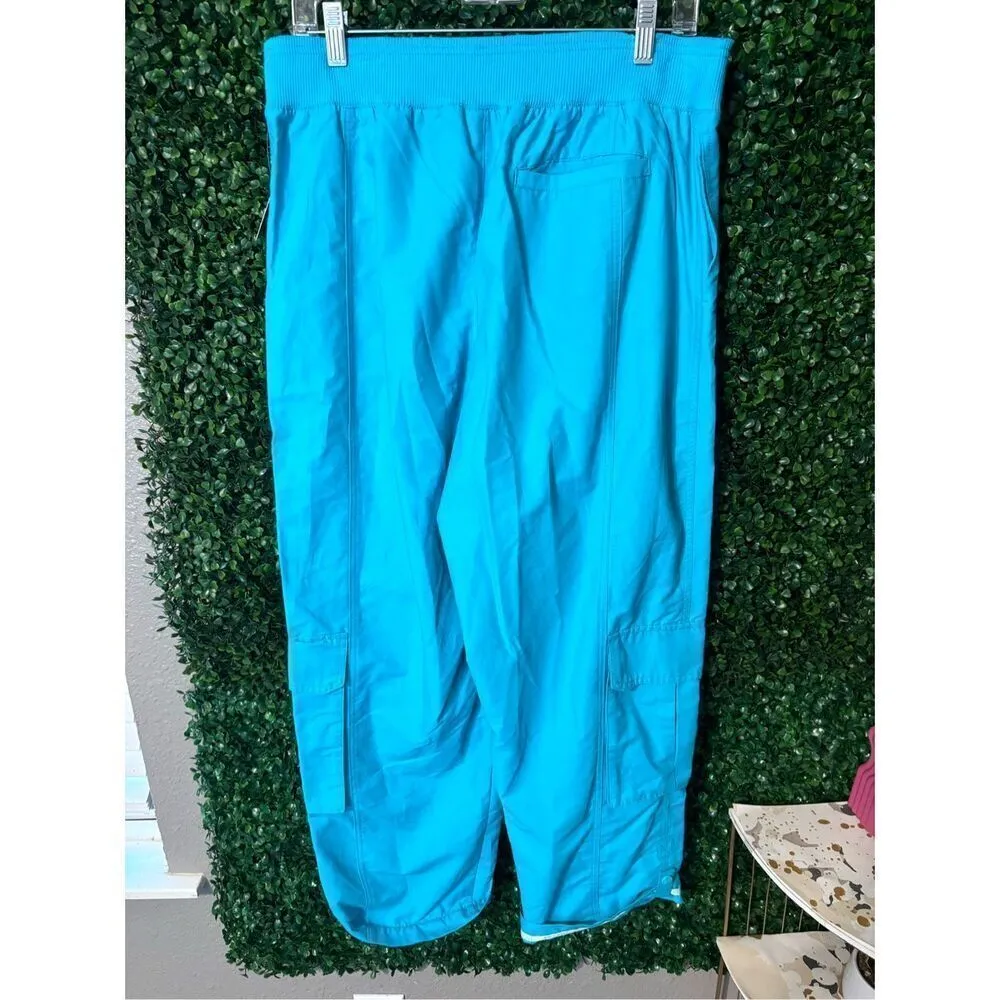 Free People Movement Mesmerize Me Cargo Pant sz Large Poolside Blue NWT - Image 5