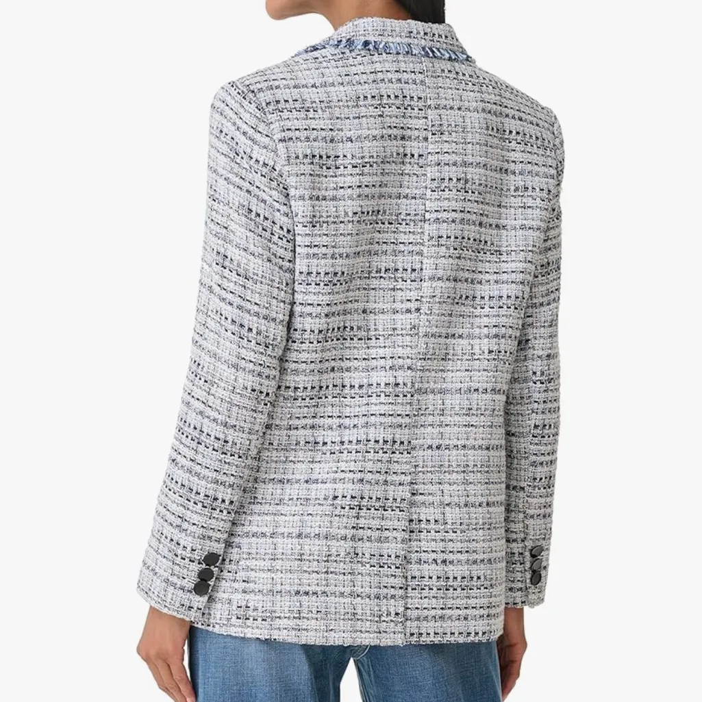 Karl Lagerfeld Women’s Tweed Blazer Size 10 - Image 2