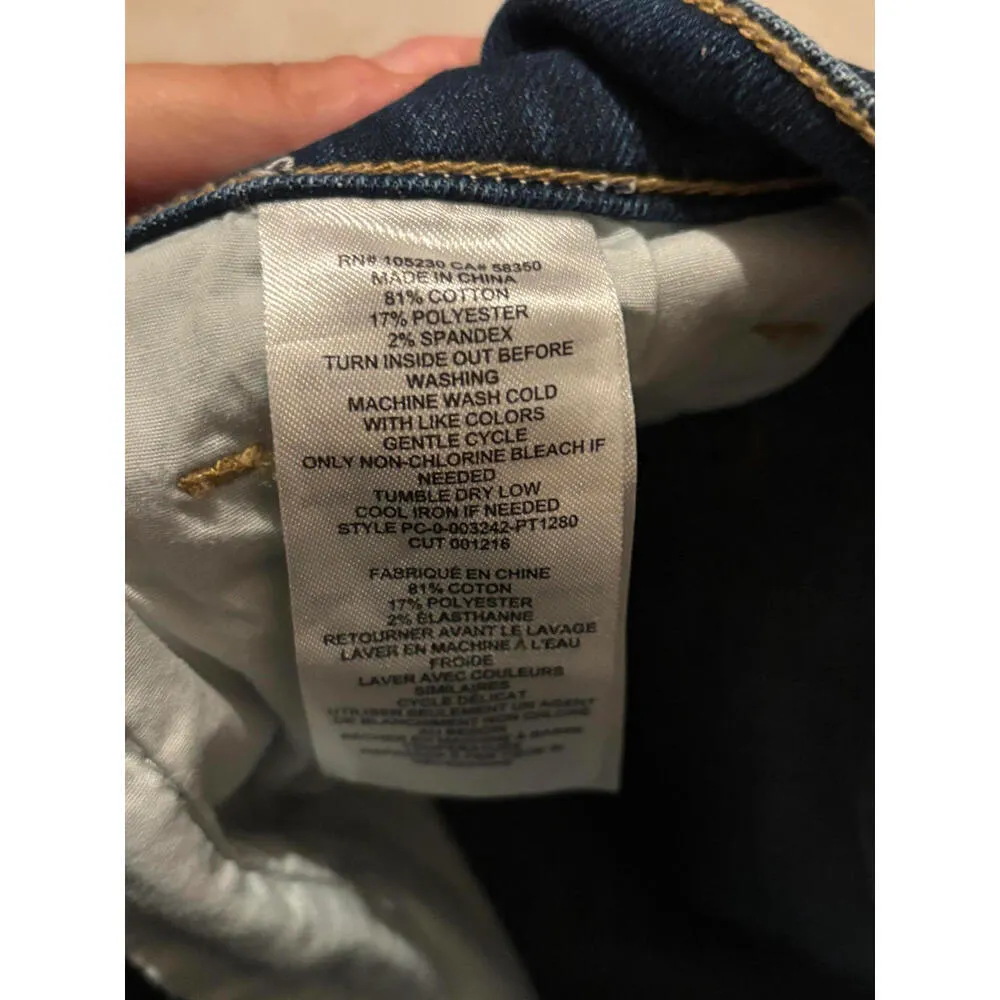 DISCOUNT SHIPPING Current/Elliott Women's Dark Wash Skinny Jeans Size 27 Blue - Image 8