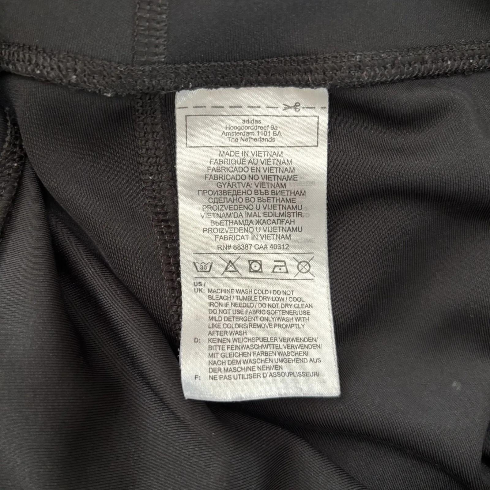 Adidas Aeroready Leggings Womens XL Black High Rise 3 Stripe Athletic Athleisure - Image 8