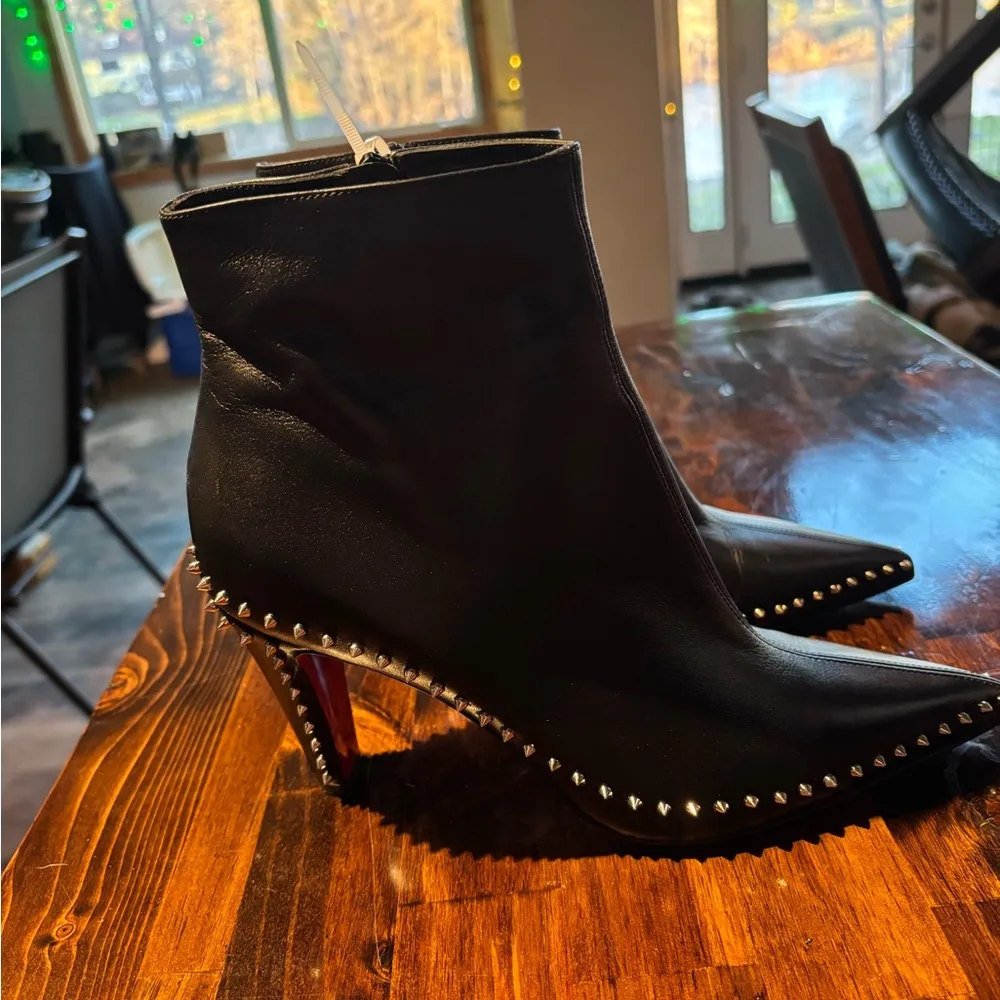 Sold out! 
Vidura Spike Red Sole Leather Booties sz 39.5 - Image 15