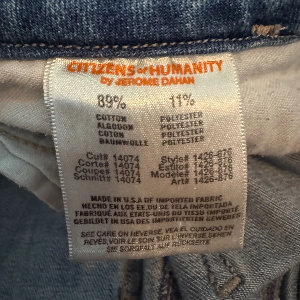 Citizens of Humanity | Boyd Uber Low Rise Rocker Flare Jeans Light Wash Size 27 - Image 9