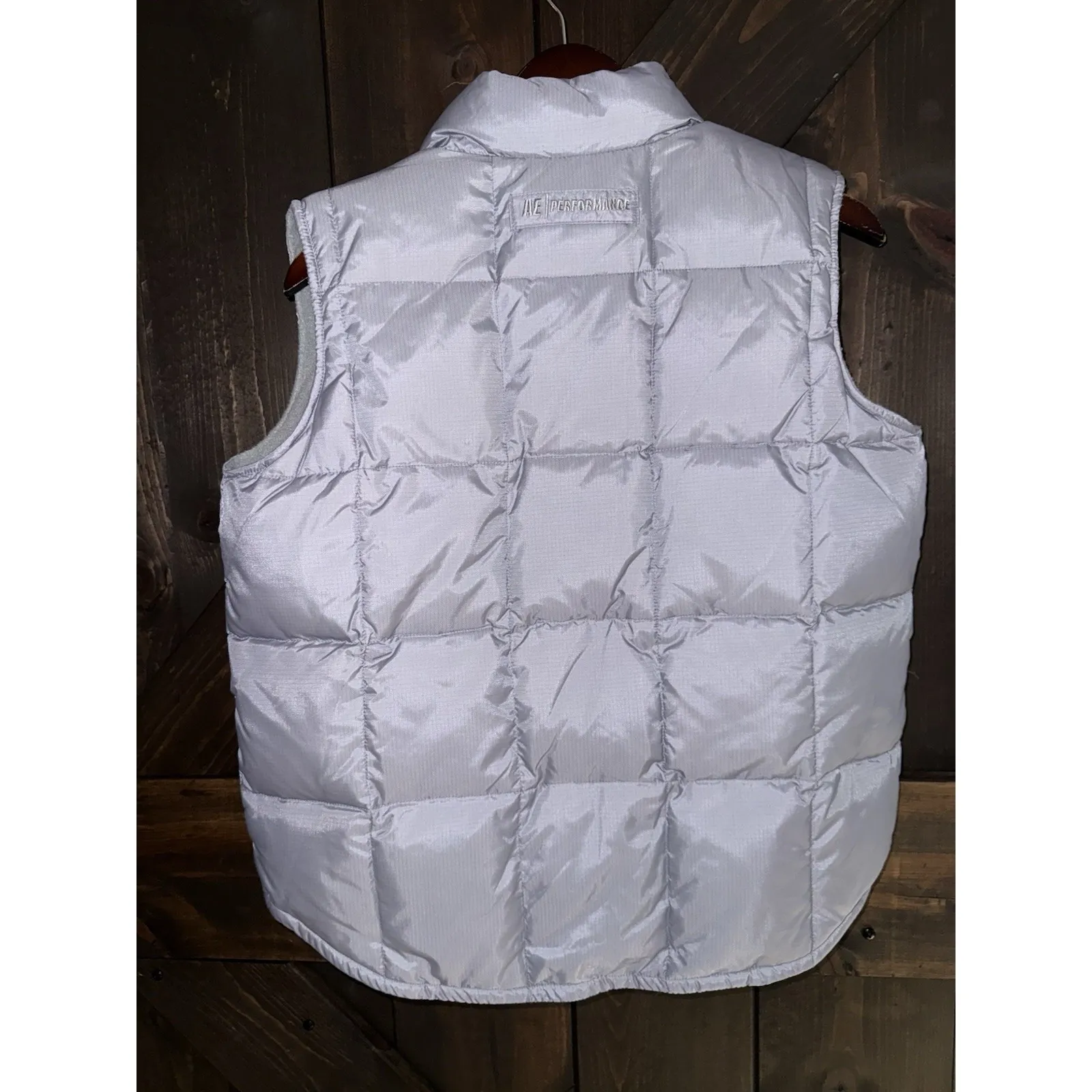 American Eagle‎ NEW Women's M Performance Puffer Jacket Vest Down Filled Gray - Image 4