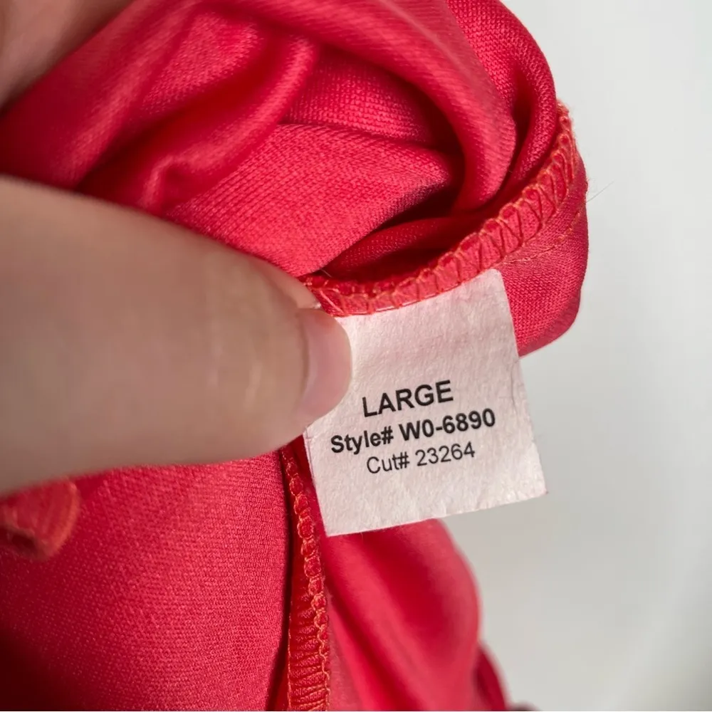 Aqua Coral V-Neck Sleeveless Romper Large - Image 7