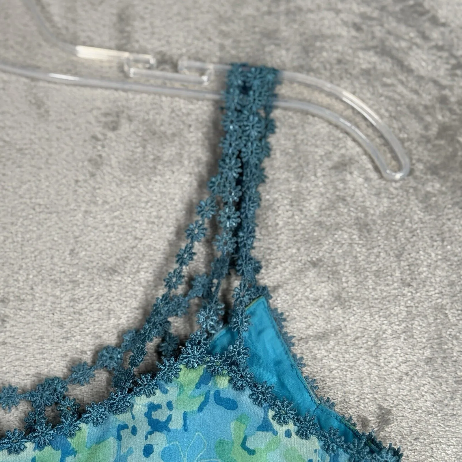 Muse Dress Womens 4‎ Blue Green Floral Flowers Colorful Boho Fairy Peasant Y2K - Image 7