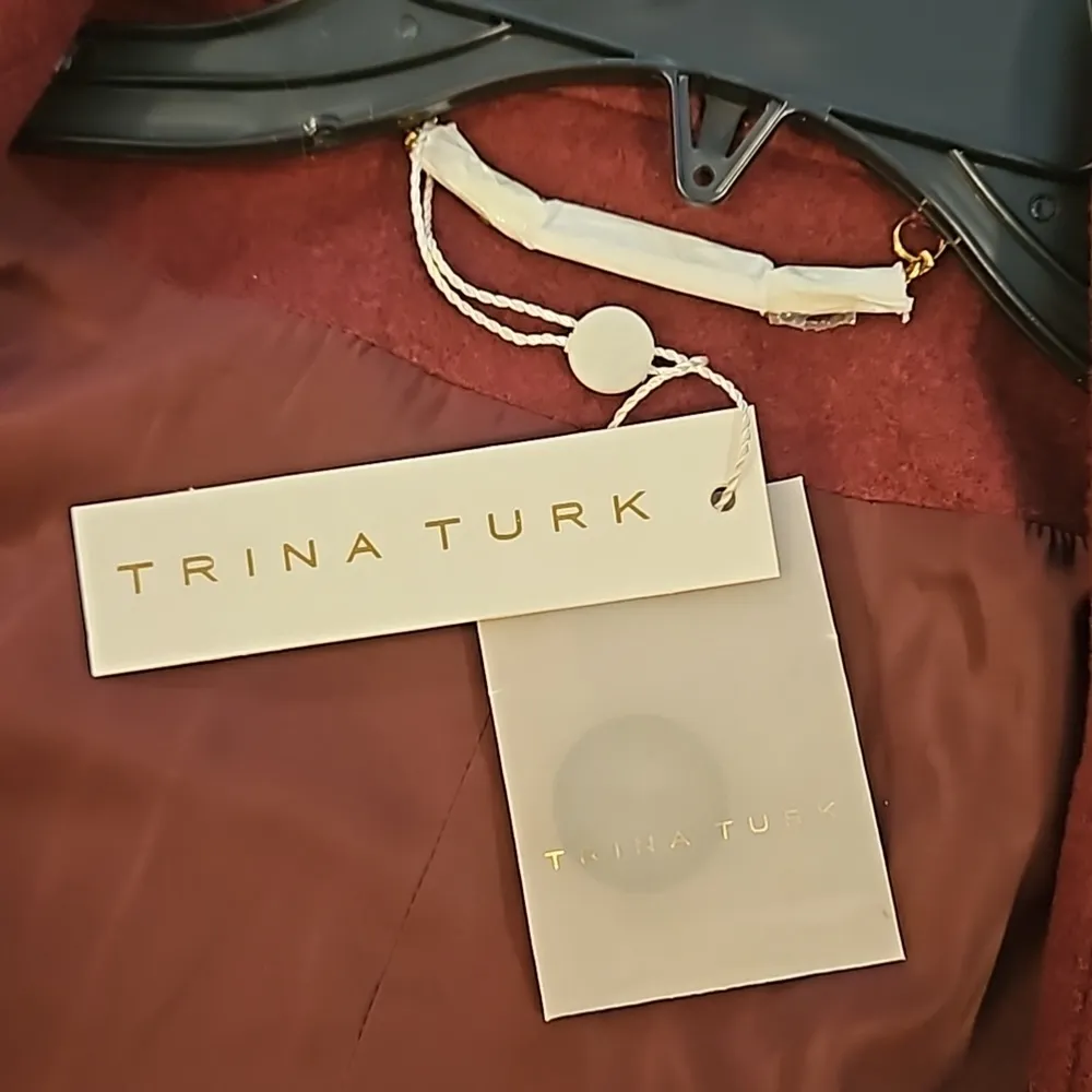 💕TRINA TURK💕 Parker Cape ~ Knit Melton Cab Frank Large L NWT - Image 13