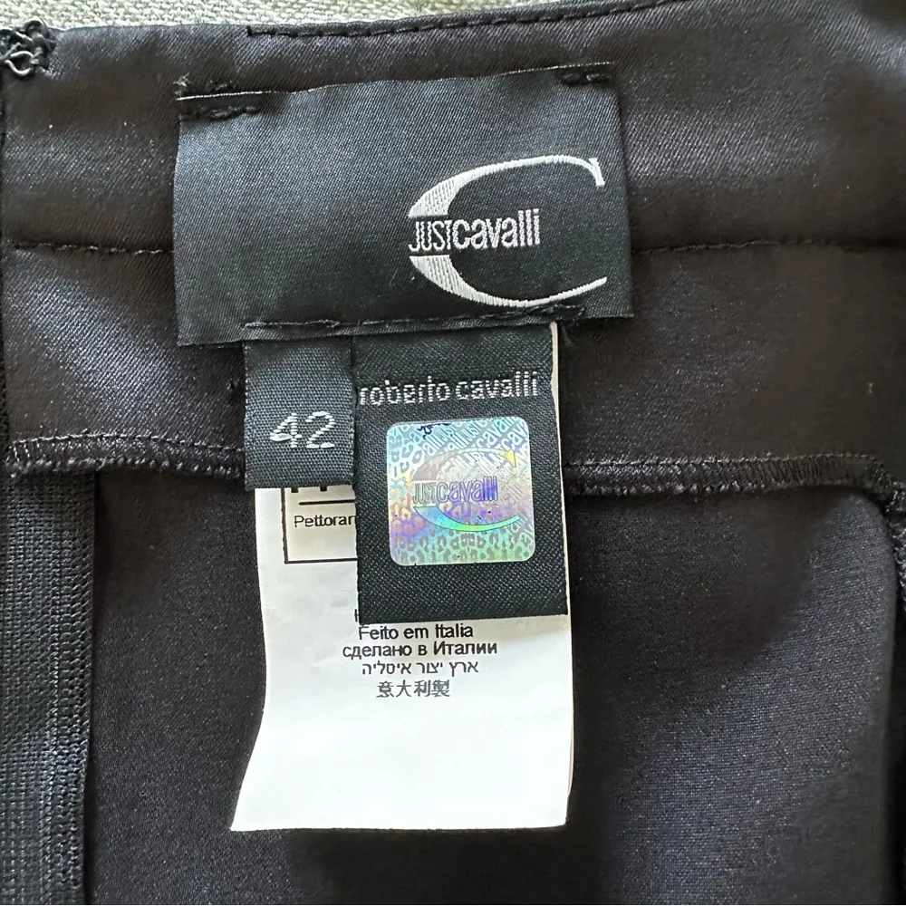 Roberto Cavalli Just Cavalli Black Dress Metallic Accents Size 42 IT - Image 6