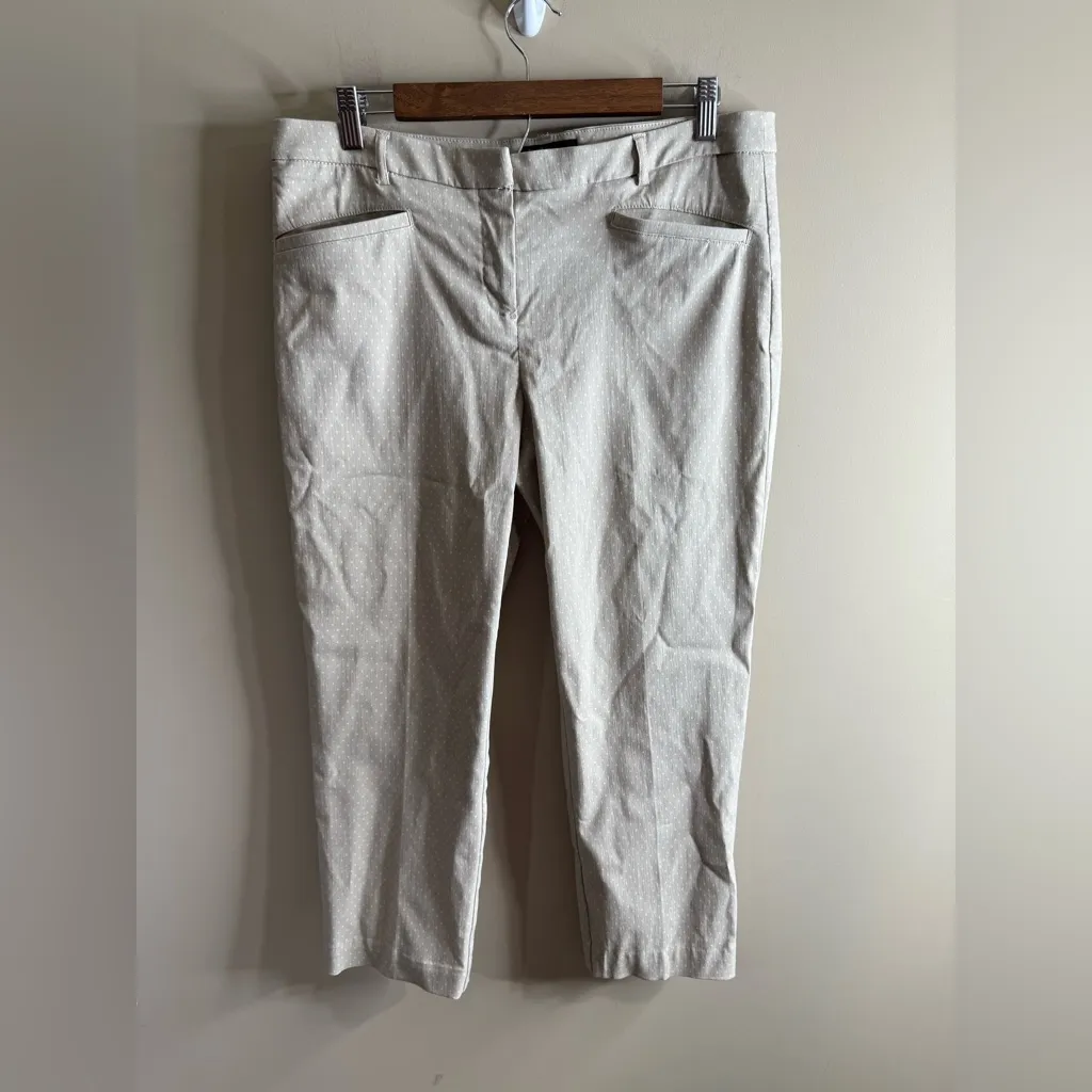 Dalia women’s flat front ankle pants size 12 Gray - Image 2