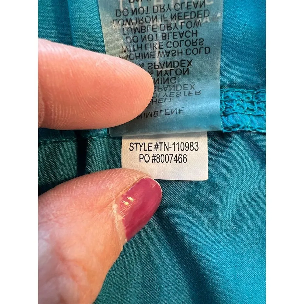 Title Nine Women's Blue Active Shorts Size L Standard Elastic Waistband - Image 6