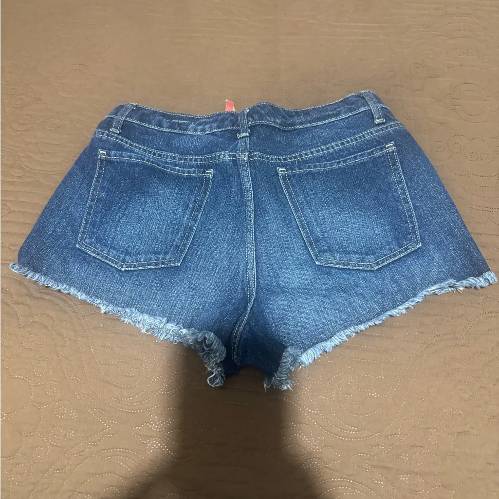 Mossimo Supply Co. Women's Dark Blue Jean Shorts - Image 2