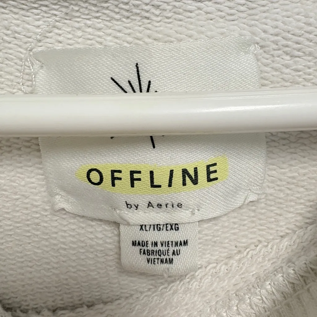 Aerie OFFLINE White Textured Top - Image 3