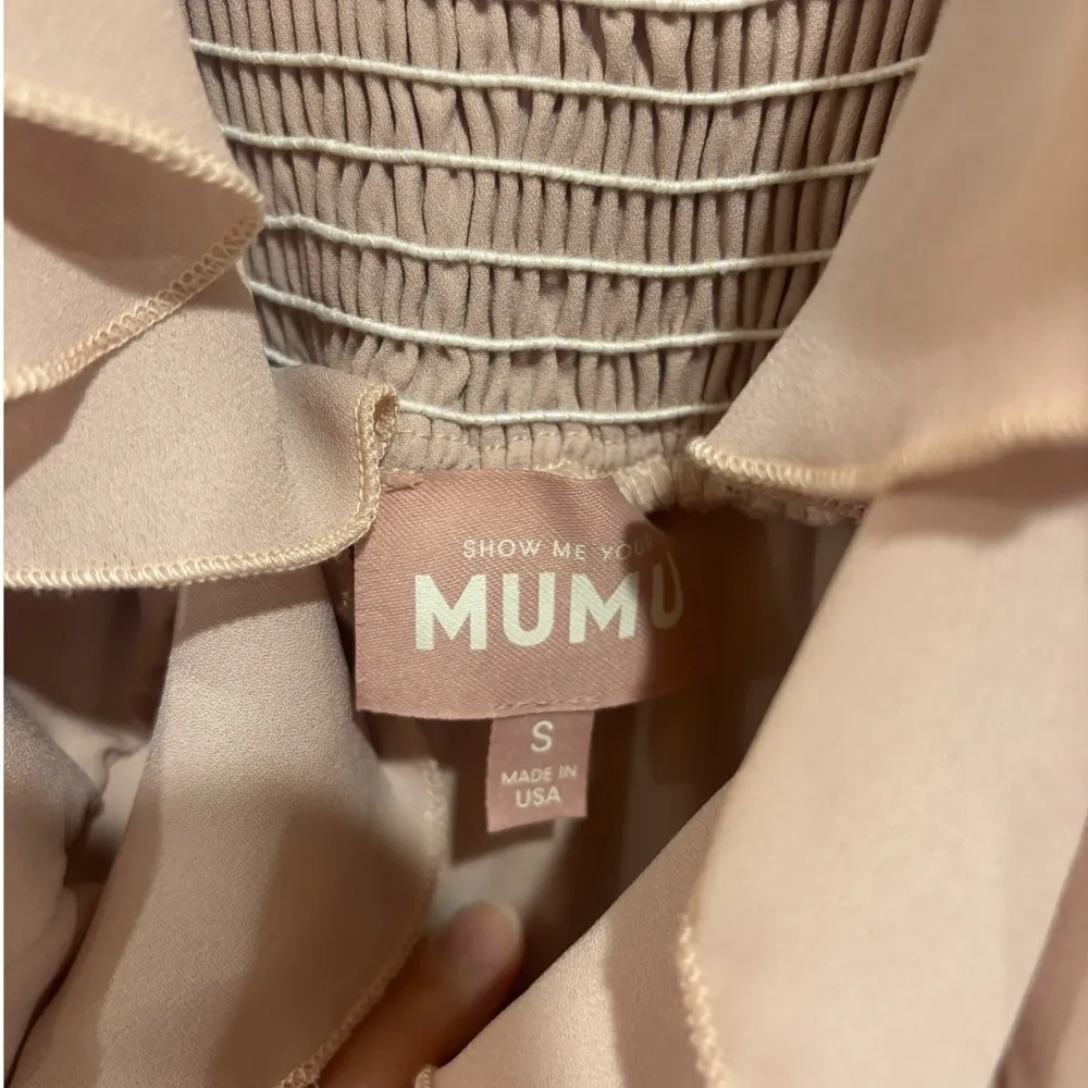 Show Me Your Mumu Small Reese Ruffle Dress in Dusty Blush Crisp Tiered sundress - Image 9