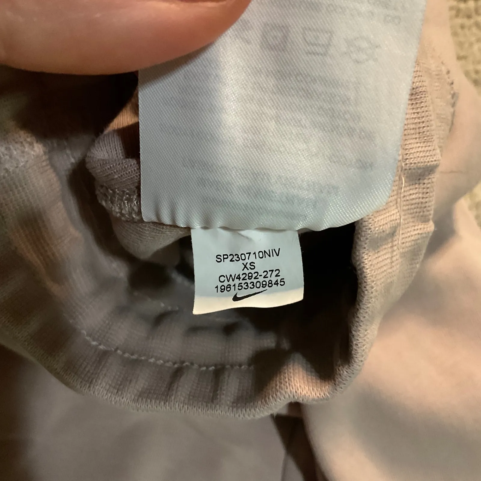 Nike Jogger Size XS Womens Fleece CW4292 Tan Cotton Blend‎ Athleisure Cozy - Image 6