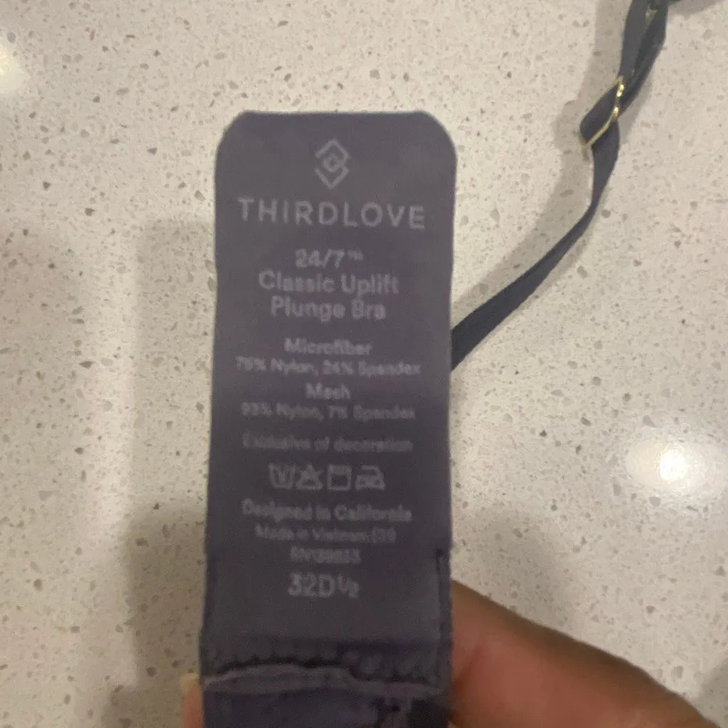 ThirdLove bra classic uplift, plunge bra, size 32D 1/2 - Image 6