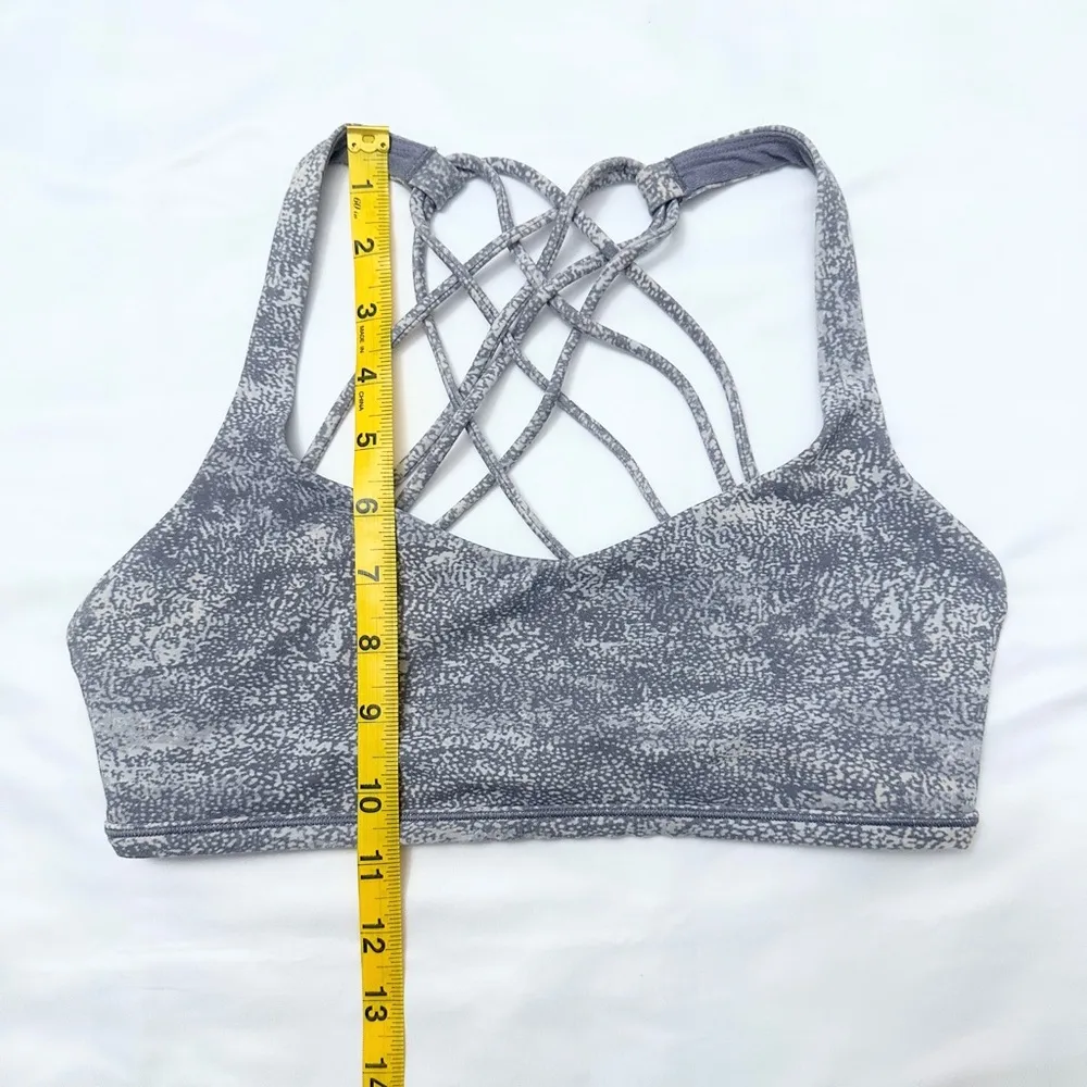 Lululemon Free to Be Bra (Wild) - Power Arrow Jacquard Battleship Silver - 6 - Image 12