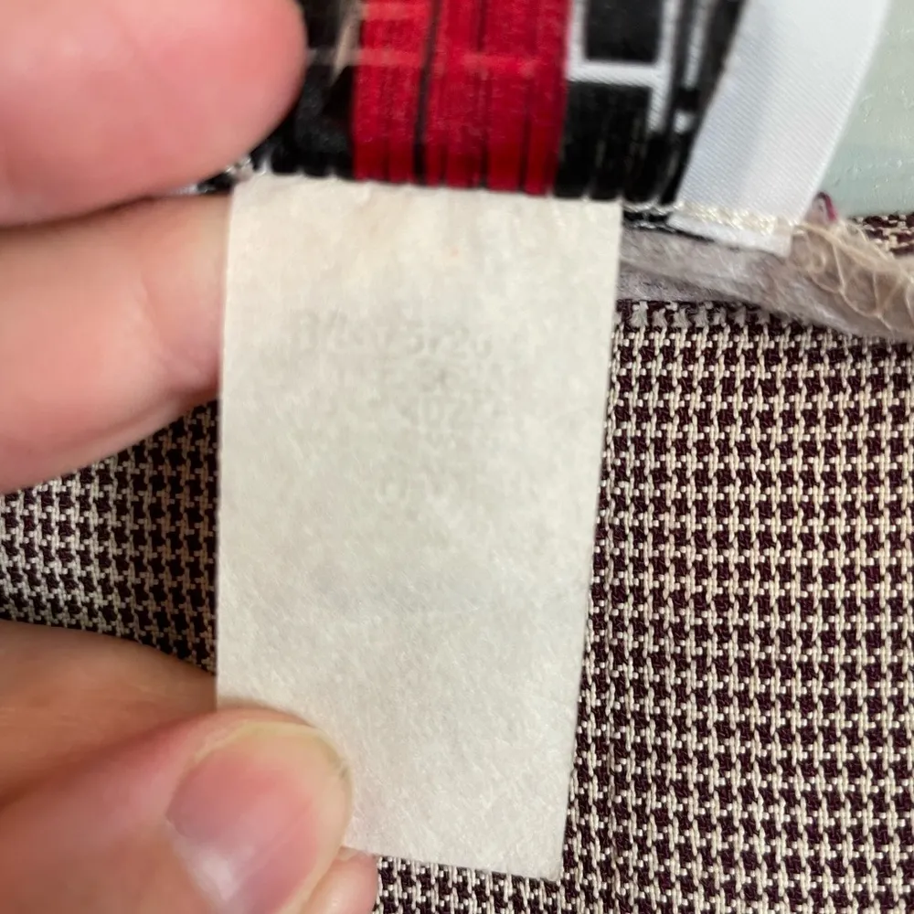 Teddi Women's Petite M Vintage 90s Houndstooth Jumper Square Neck Sheath Dress Tan Size undefined - Image 5