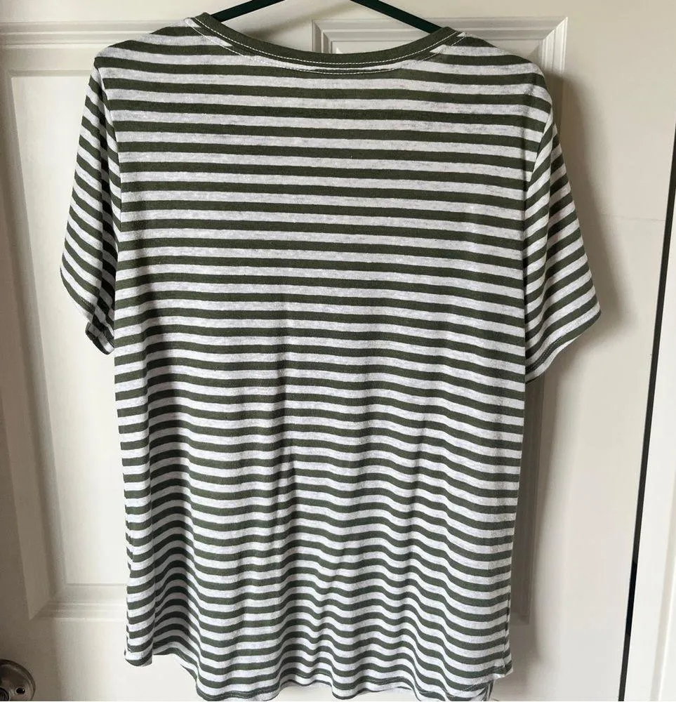 Striped short sleeve shirt - Image 3