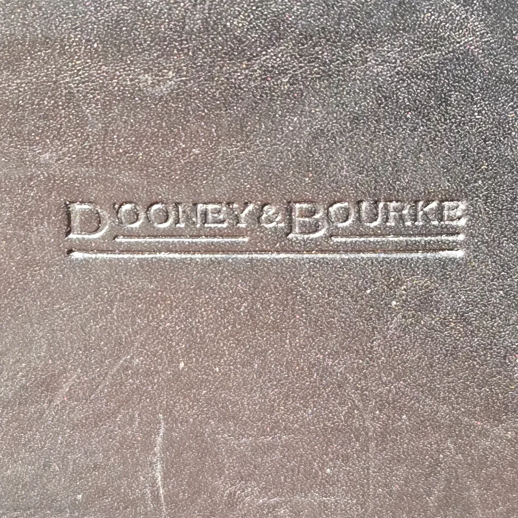 Vintage  black leather shoulder bag. - Image 4