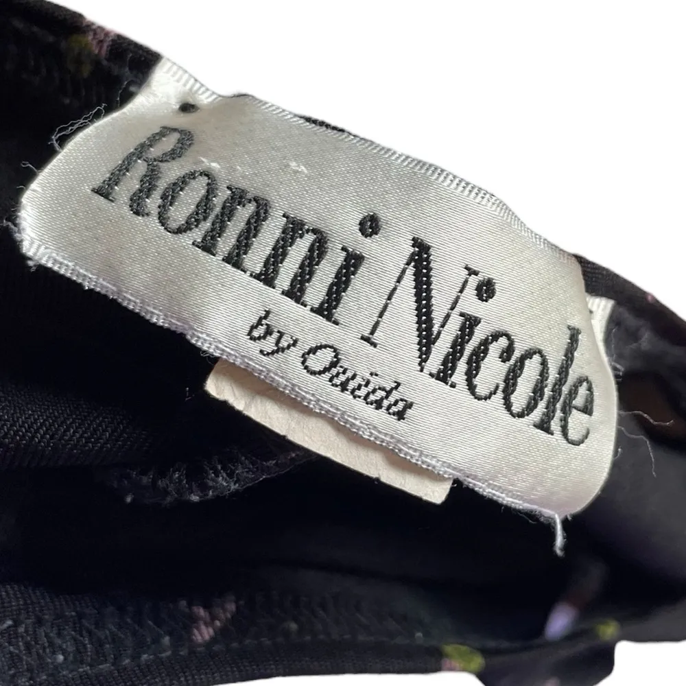 Ronni Nicole  by Ouida Black Sparkle Glitter Martini Cocktail Party Dance Dress - Image 7