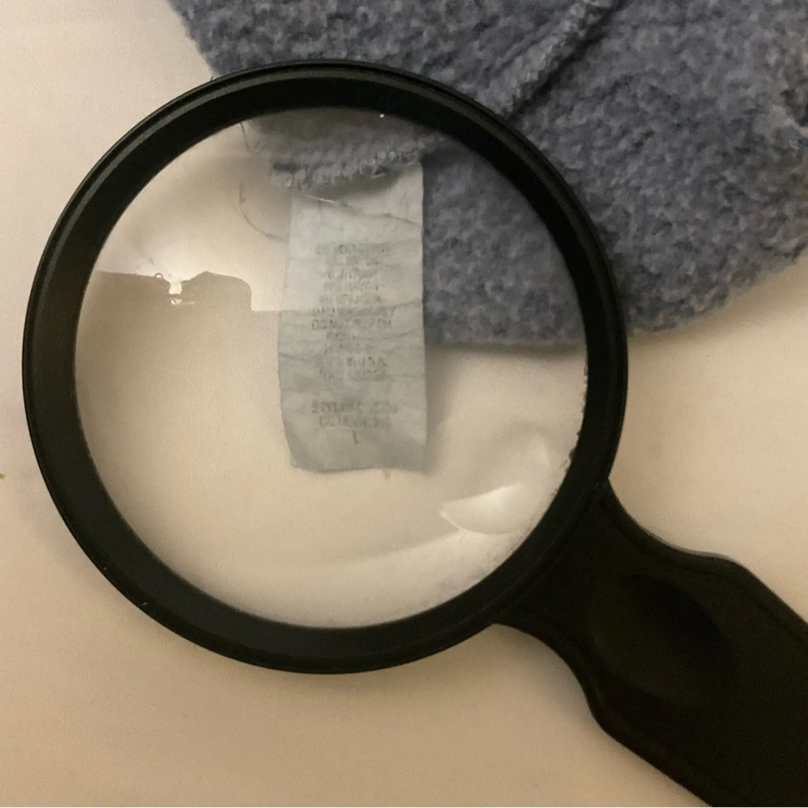 Vintage Havana Blue Crewneck High Low Cut Out Sweater L Made in USA Comfy Cozy - Image 12