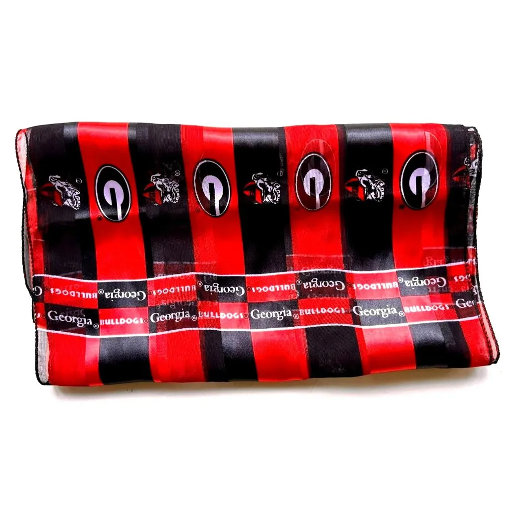VTG University Georgia Scarf UGA Football Bulldogs Dawgs 58 in L x 12 in NWT Red - Image 11