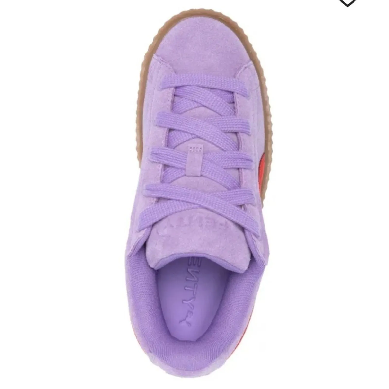 Puma X Fenty Womens 12 Phatty Creeper Purple Red Athletic Shoes Sneakers NEW - Image 5