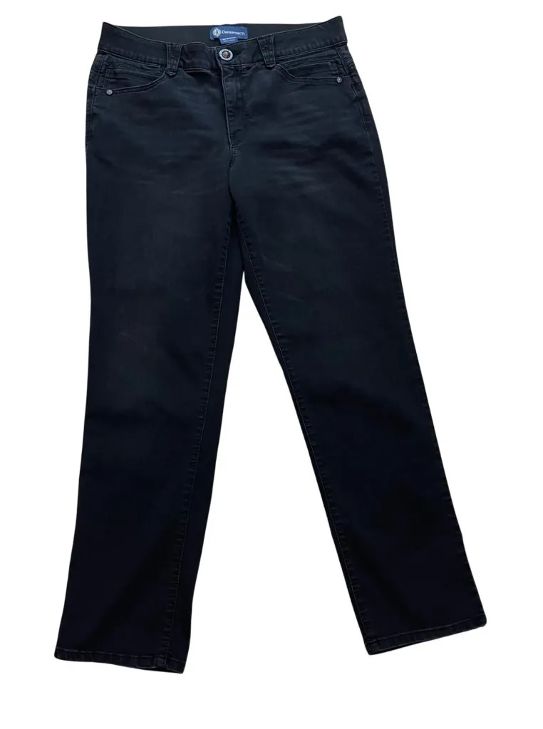 Democracy "Ab"Solution High Rise Jeans Womens Size 12 Black Tummy Control Cotton - Image 1