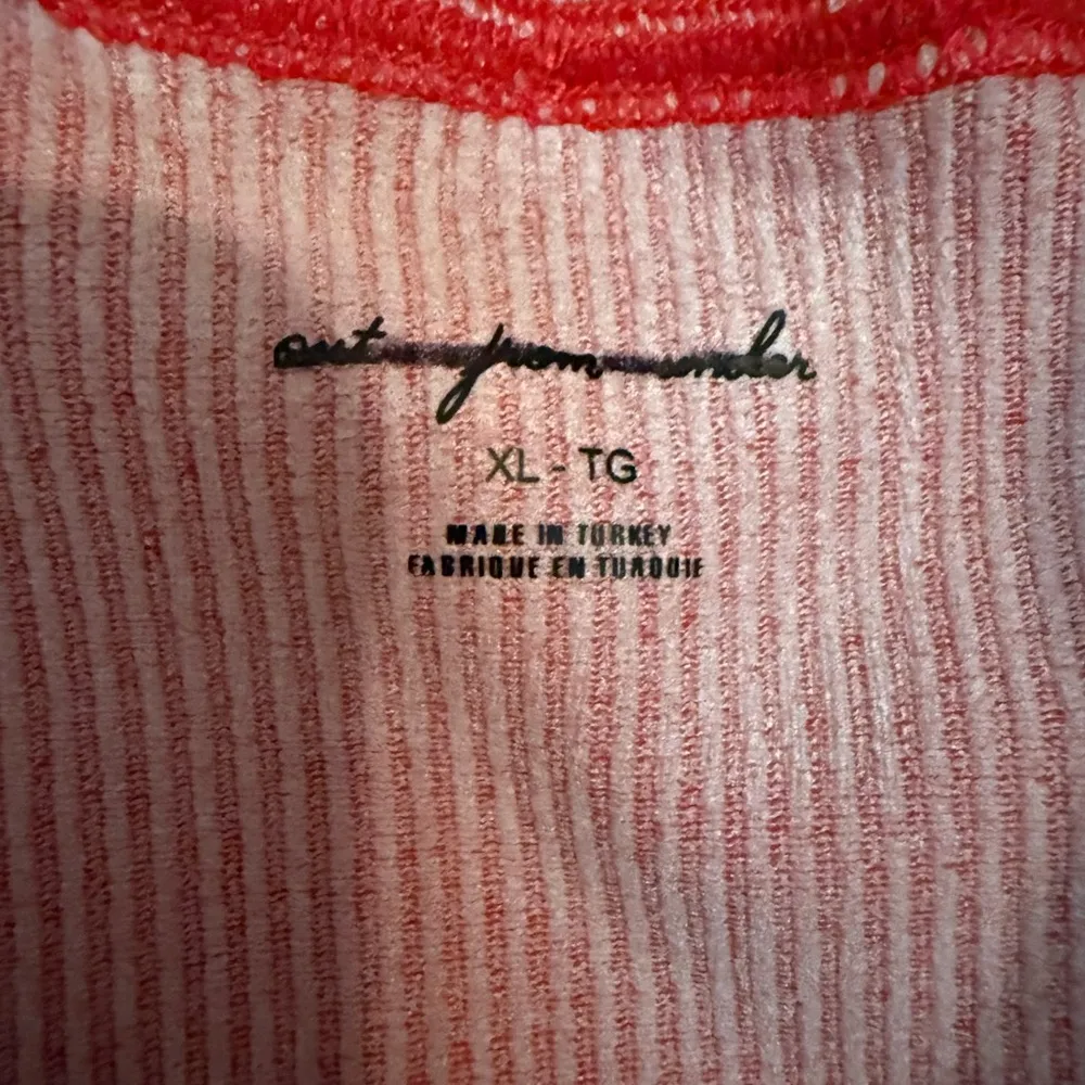 Urban Outfitters ( Out From Under) Red Sleeveless Polo Crop Top - Image 3