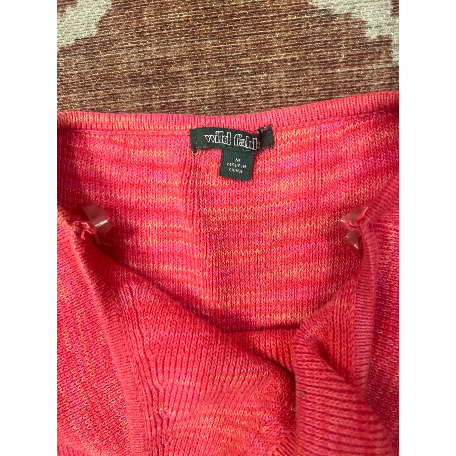 Wild Fable Women's Knit Halter Sweater Dress Pink Space-dye Small - Image 6