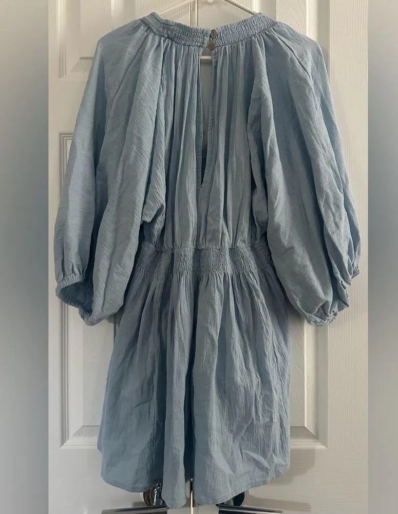 Free people For The Moment Mini cashmere blue size small - Image 3