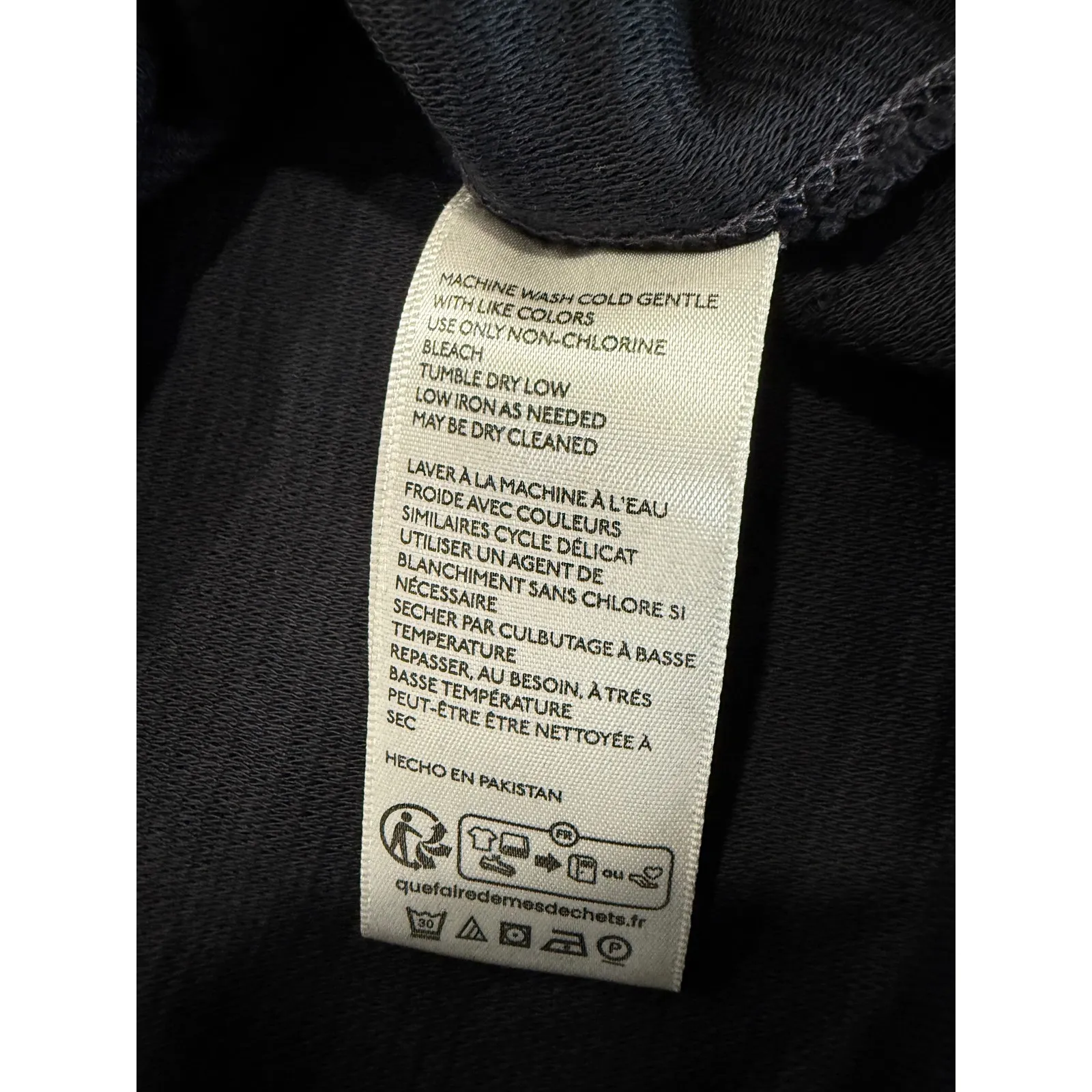 We The Free Black rib Long Sleeve Casual Crew Neck Top Women's XS - Image 8