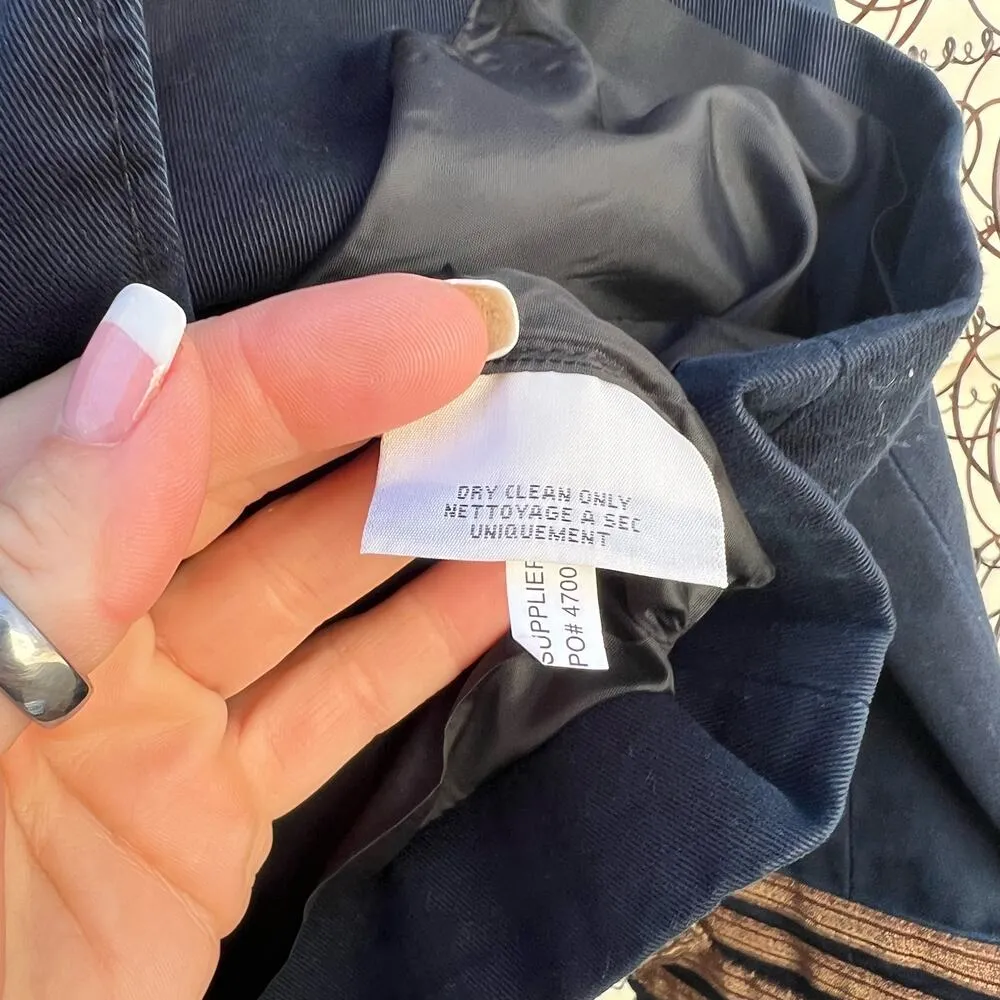 Ralph Lauren Denim & Supply Military Naval Style Navy Twill Blazer SMALL - Image 5