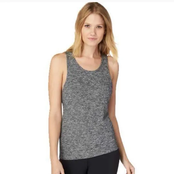 Beyond Yoga Featherweight Strappy Tank - Heather Grey - S - Image 2