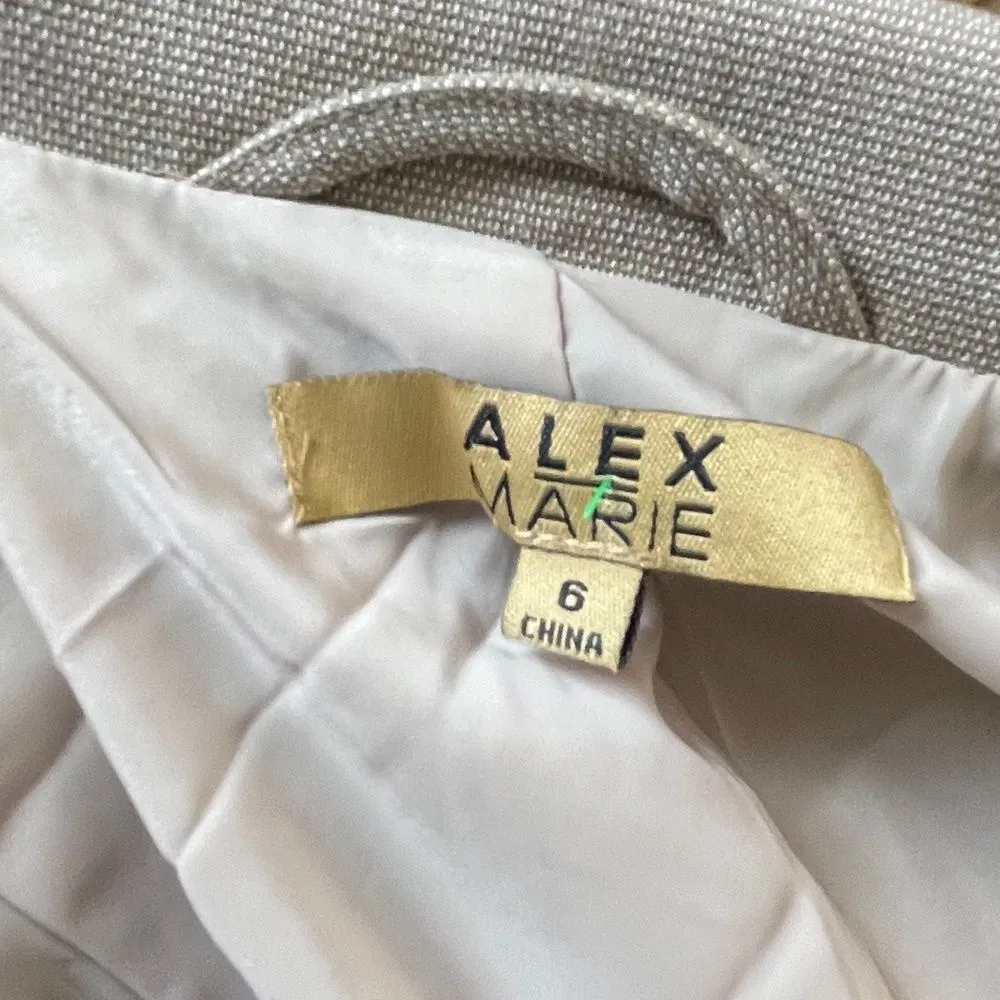Vintage Alex Marie‎ Pantsuit Tan Size 4 - Image 15